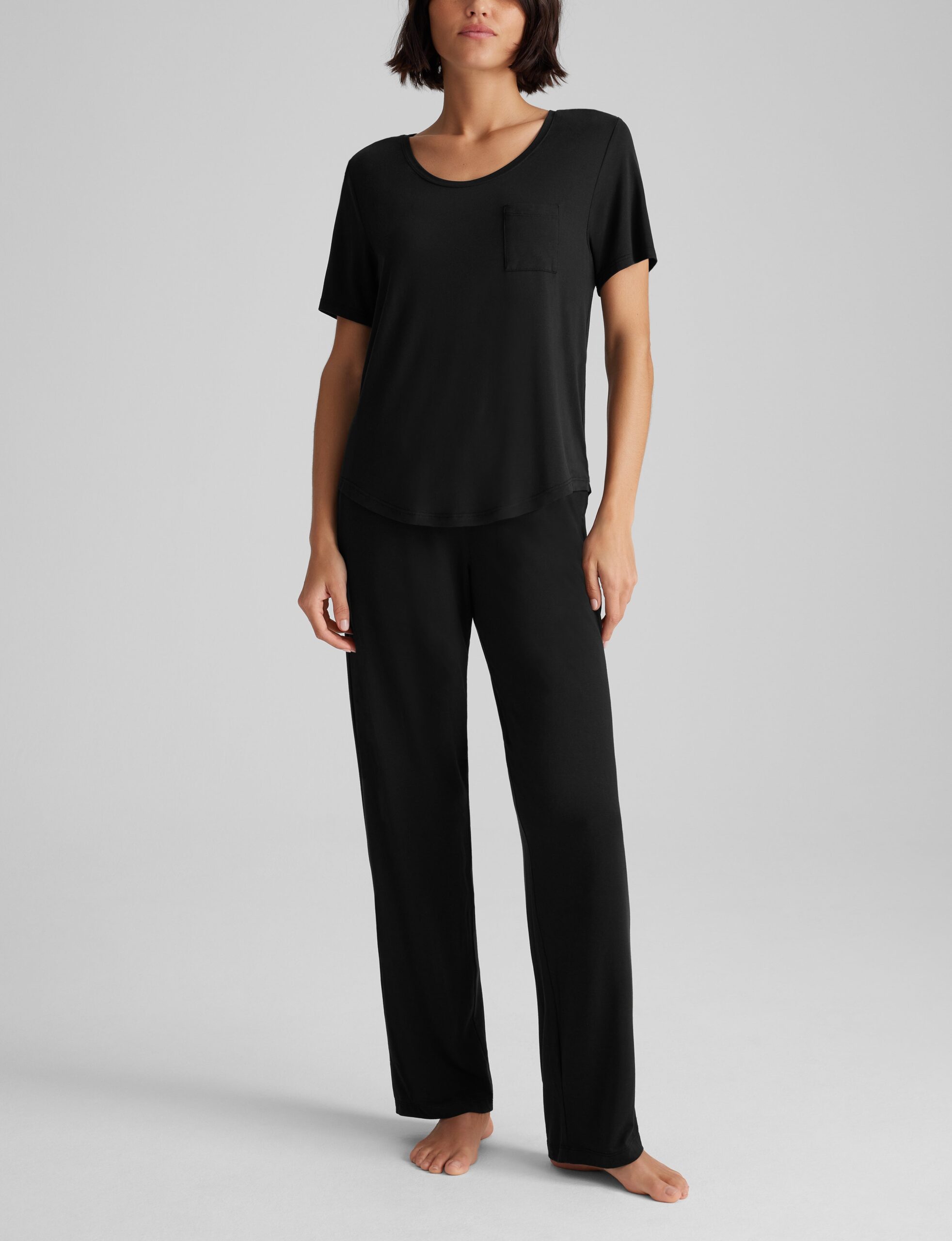 Women's Second Skin Sleep Pocket Tee & Pant Set - Image 2