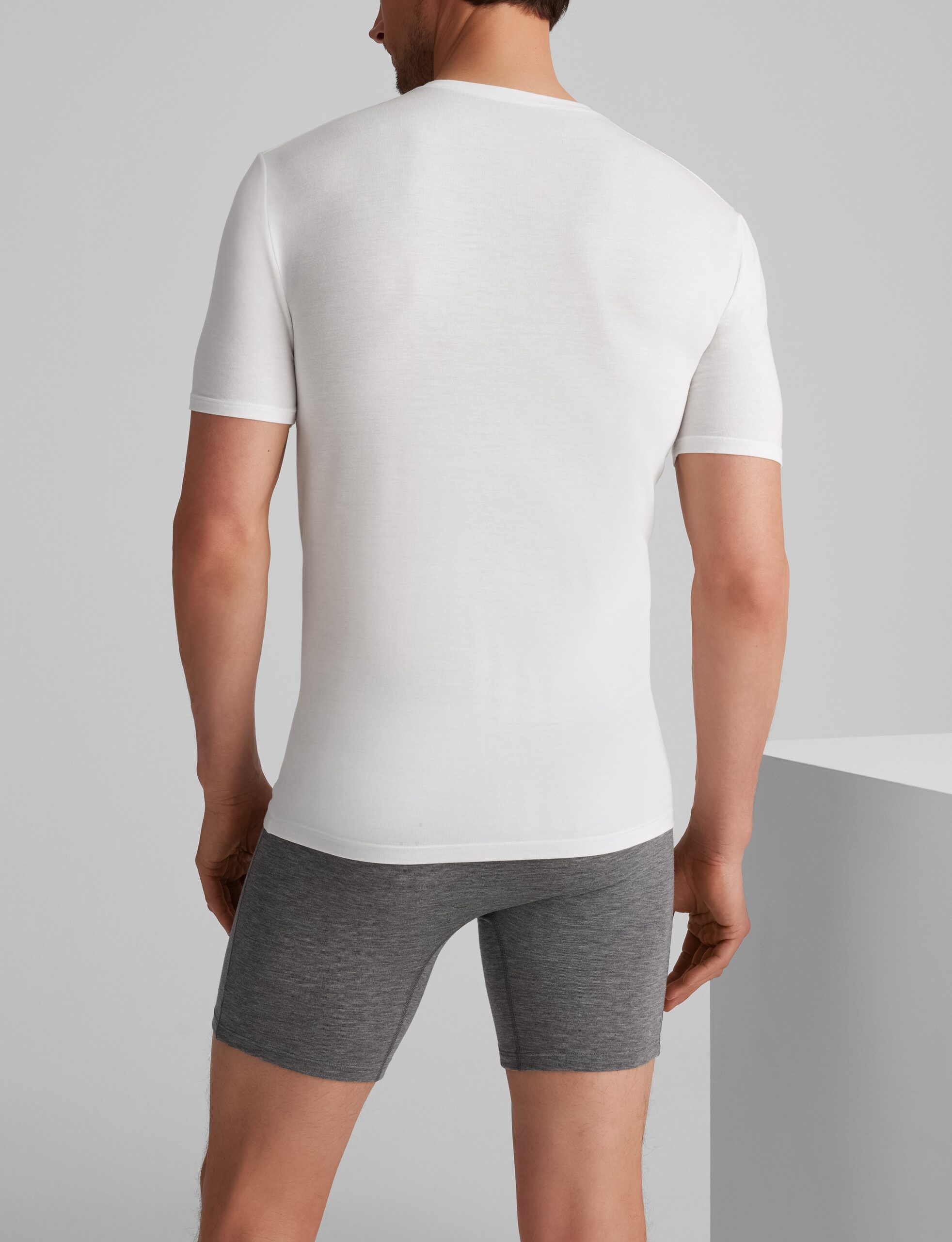 Second Skin High V-Neck Stay-Tucked Undershirt (3-Pack) - Image 3