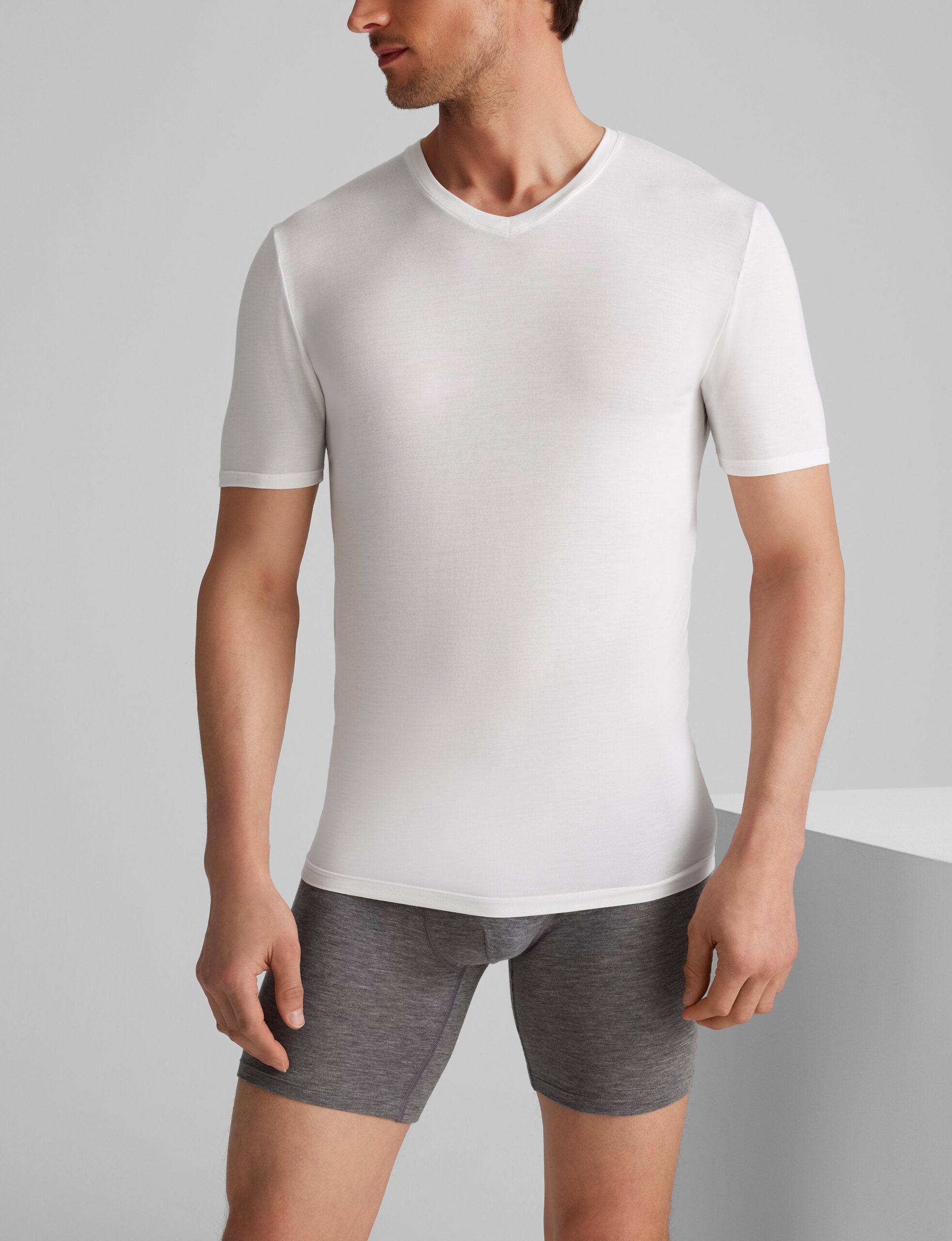 Second Skin High V-Neck Stay-Tucked Undershirt (6-Pack) - Image 3