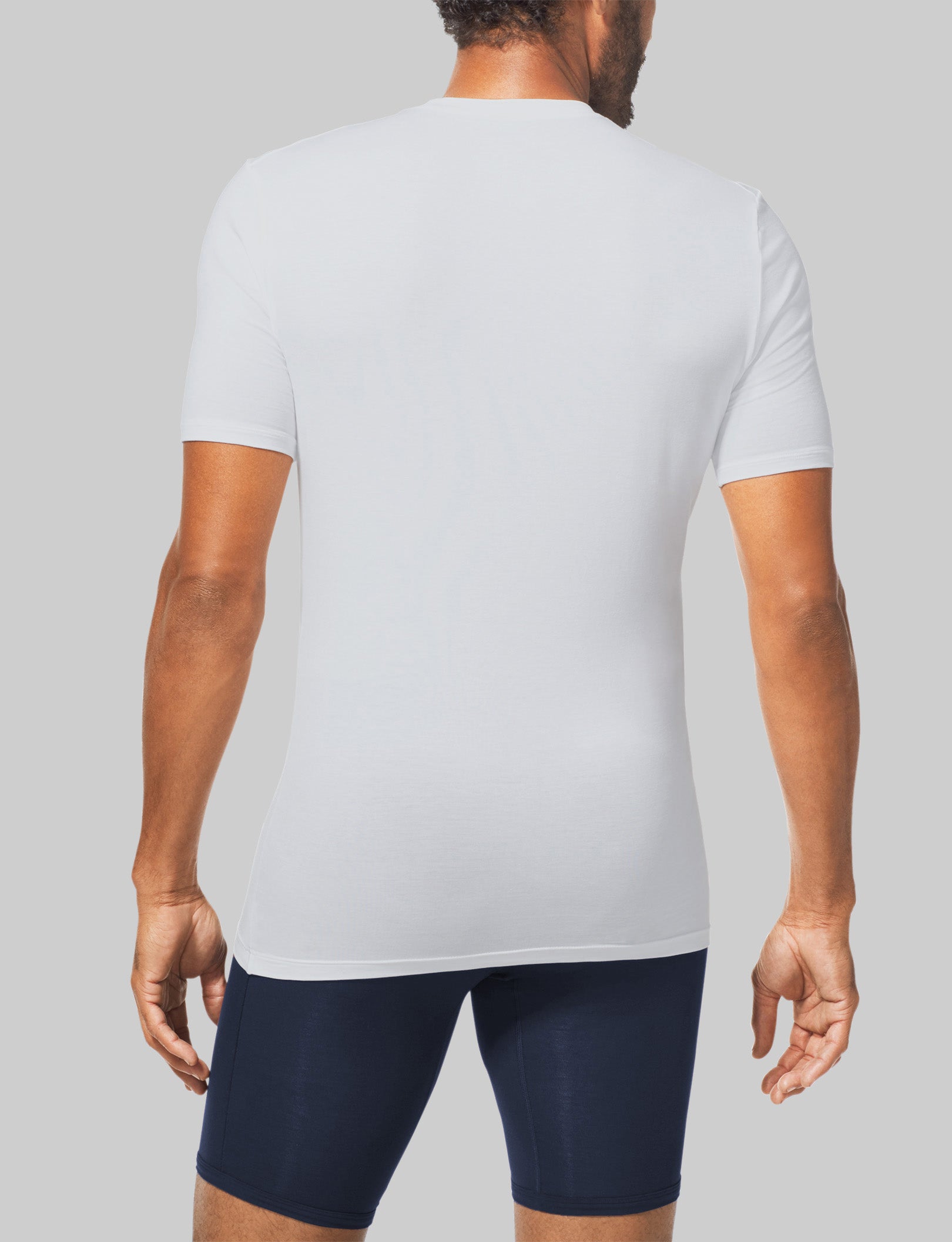Cool Cotton Crew Neck Stay-Tucked Undershirt - Image 3