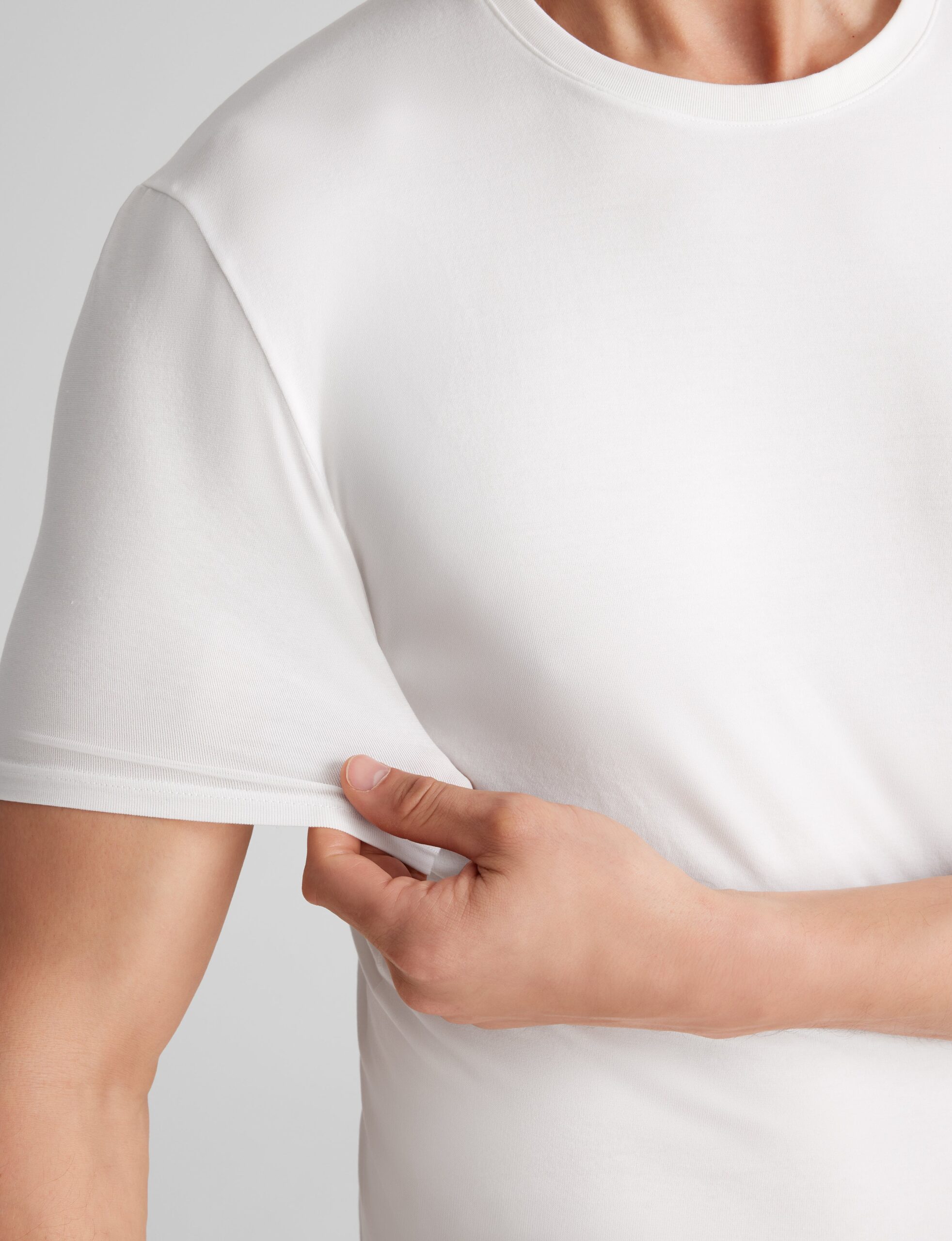 Cool Cotton Crew Neck Stay-Tucked Undershirt (3-Pack) - Image 5