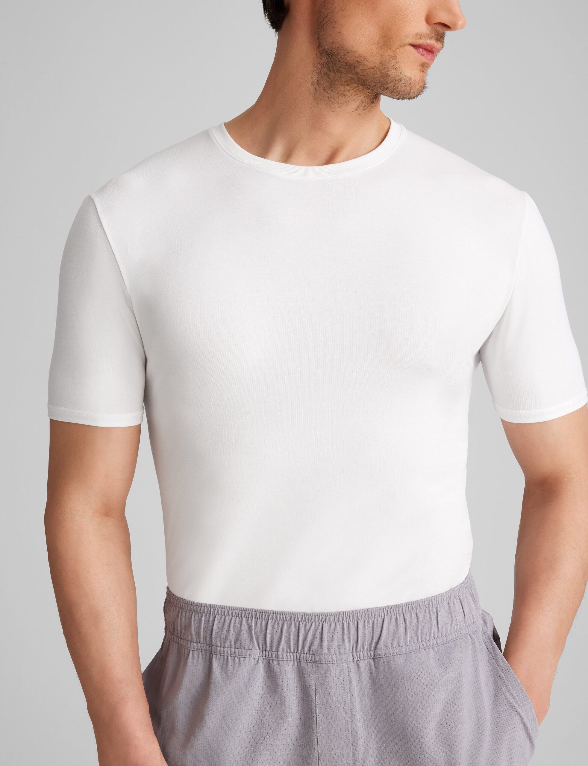 Cool Cotton Crew Neck Stay-Tucked Undershirt (6-Pack) - Image 5