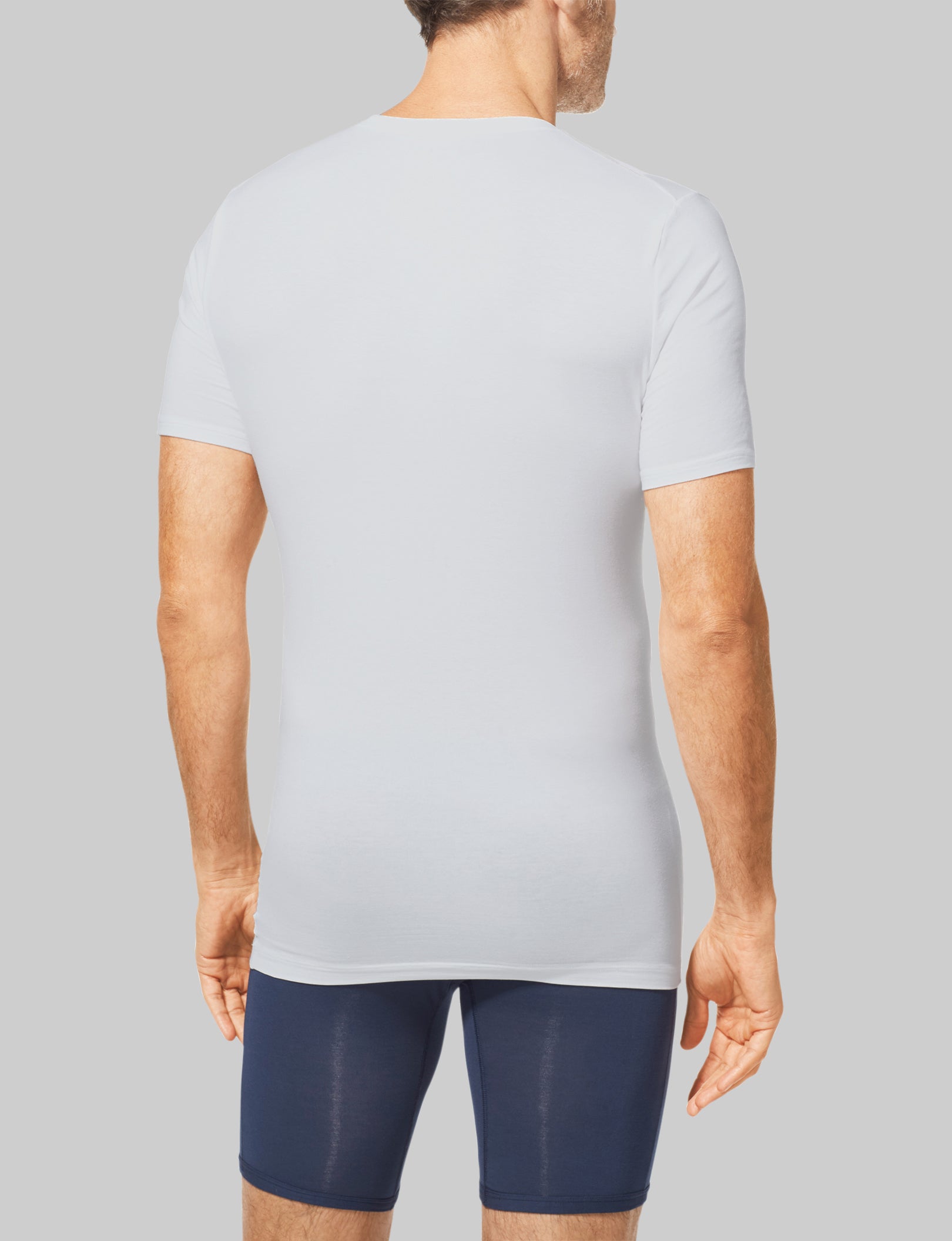 Cool Cotton Deep V-Neck Stay-Tucked Undershirt - Image 3