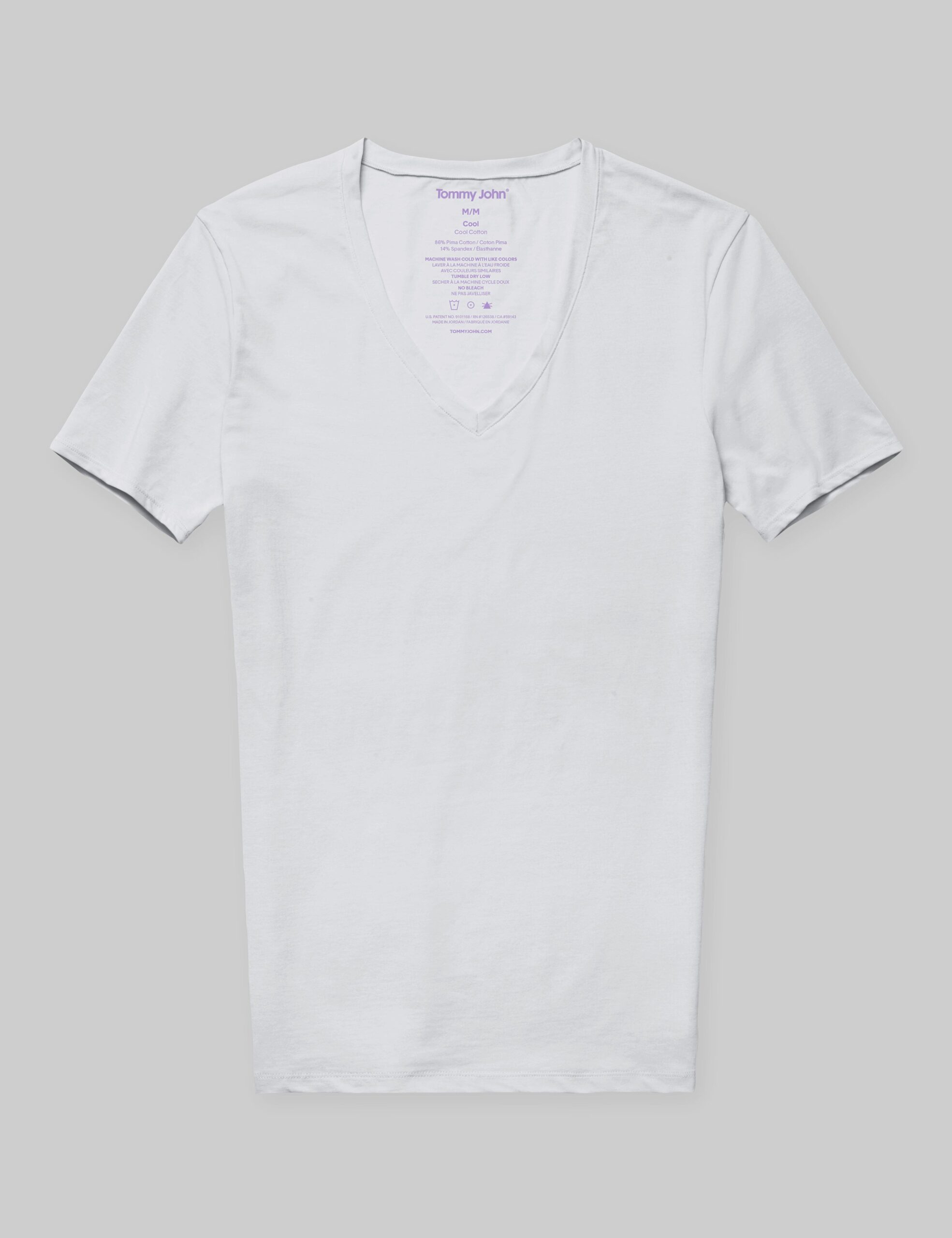 Cool Cotton Deep V-Neck Stay-Tucked Undershirt