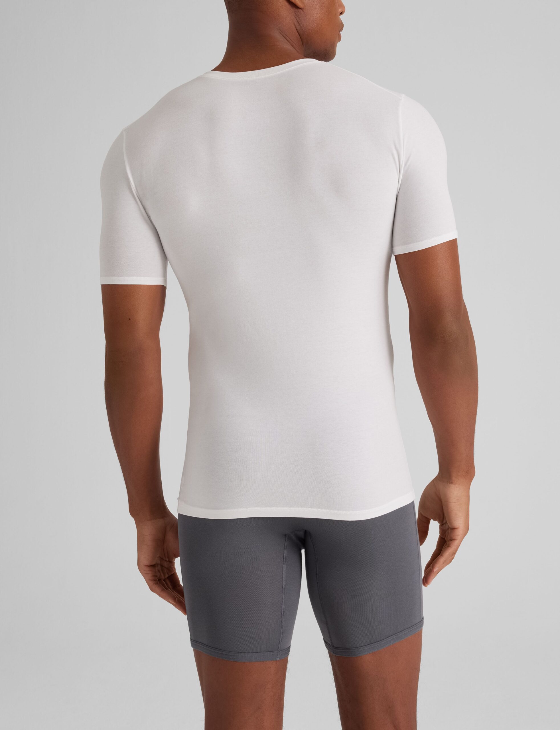 Cool Cotton Deep V-Neck Stay-Tucked Undershirt (3-Pack) - Image 3