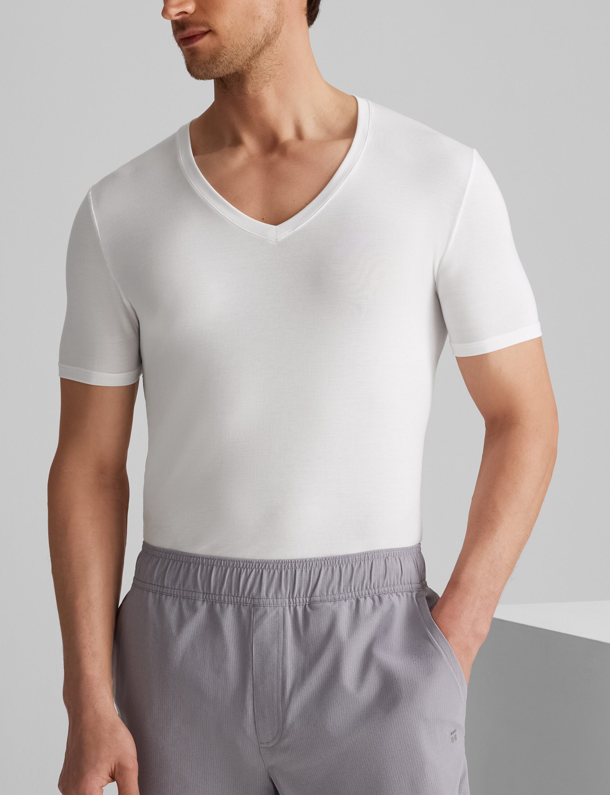 Second Skin Deep V-Neck Stay-Tucked Undershirt (3-Pack) - Image 6