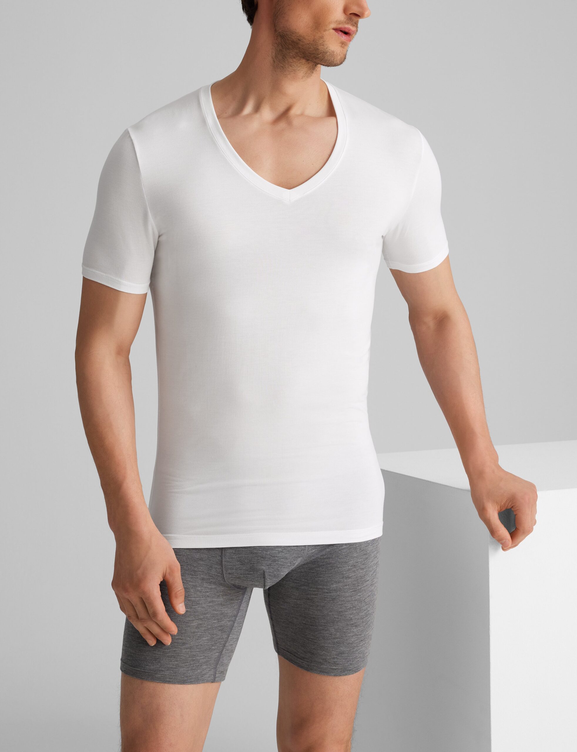 Second Skin Deep V-Neck Stay-Tucked Undershirt (6-Pack) - Image 3
