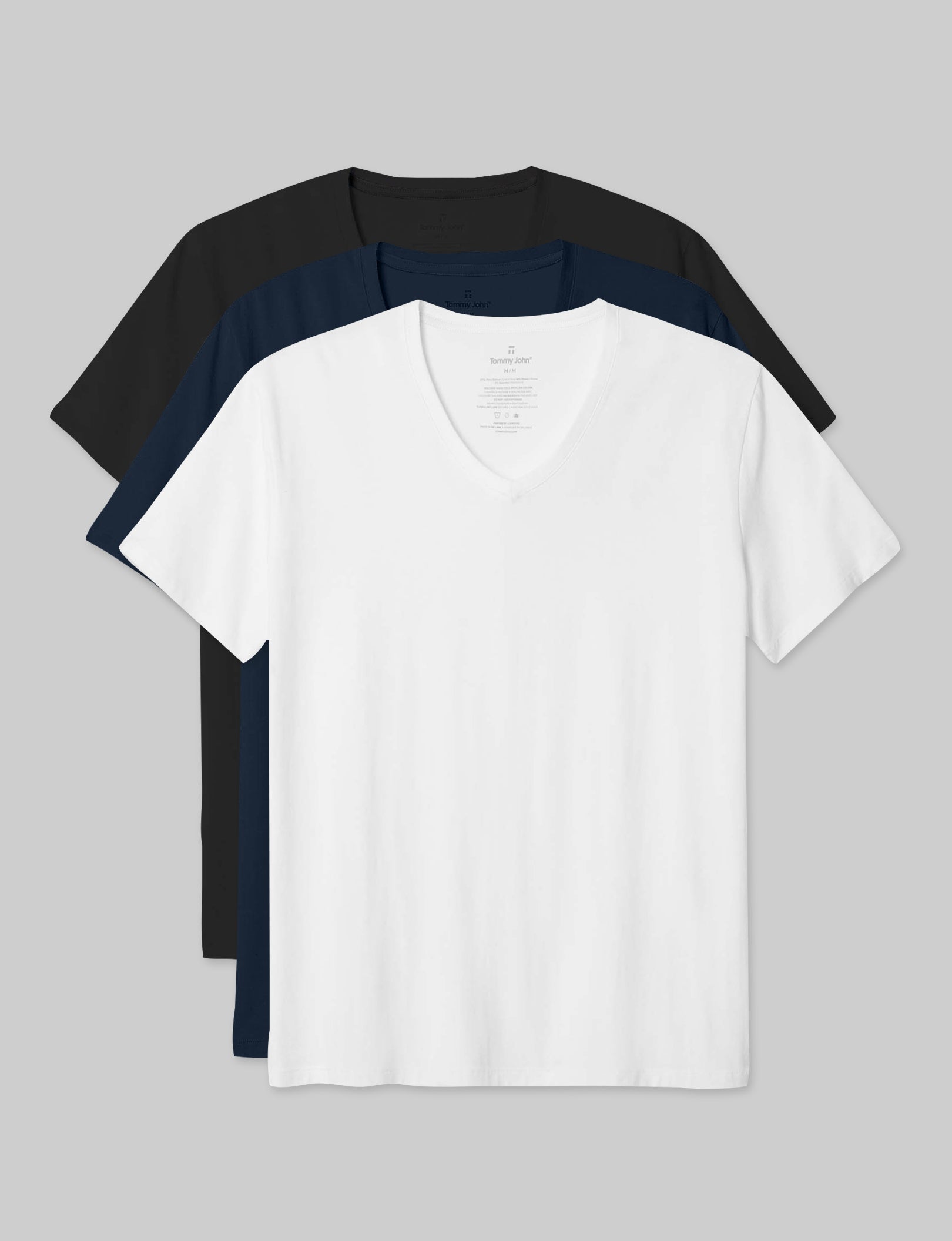 Second Skin V-Neck Tee (3-Pack) - Image 2