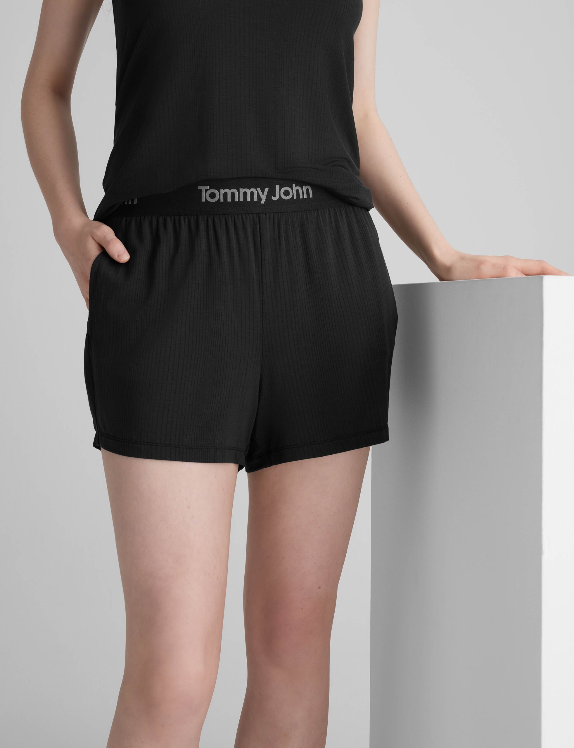 Women's Second Skin Luxe Rib Sleep Short - Image 2