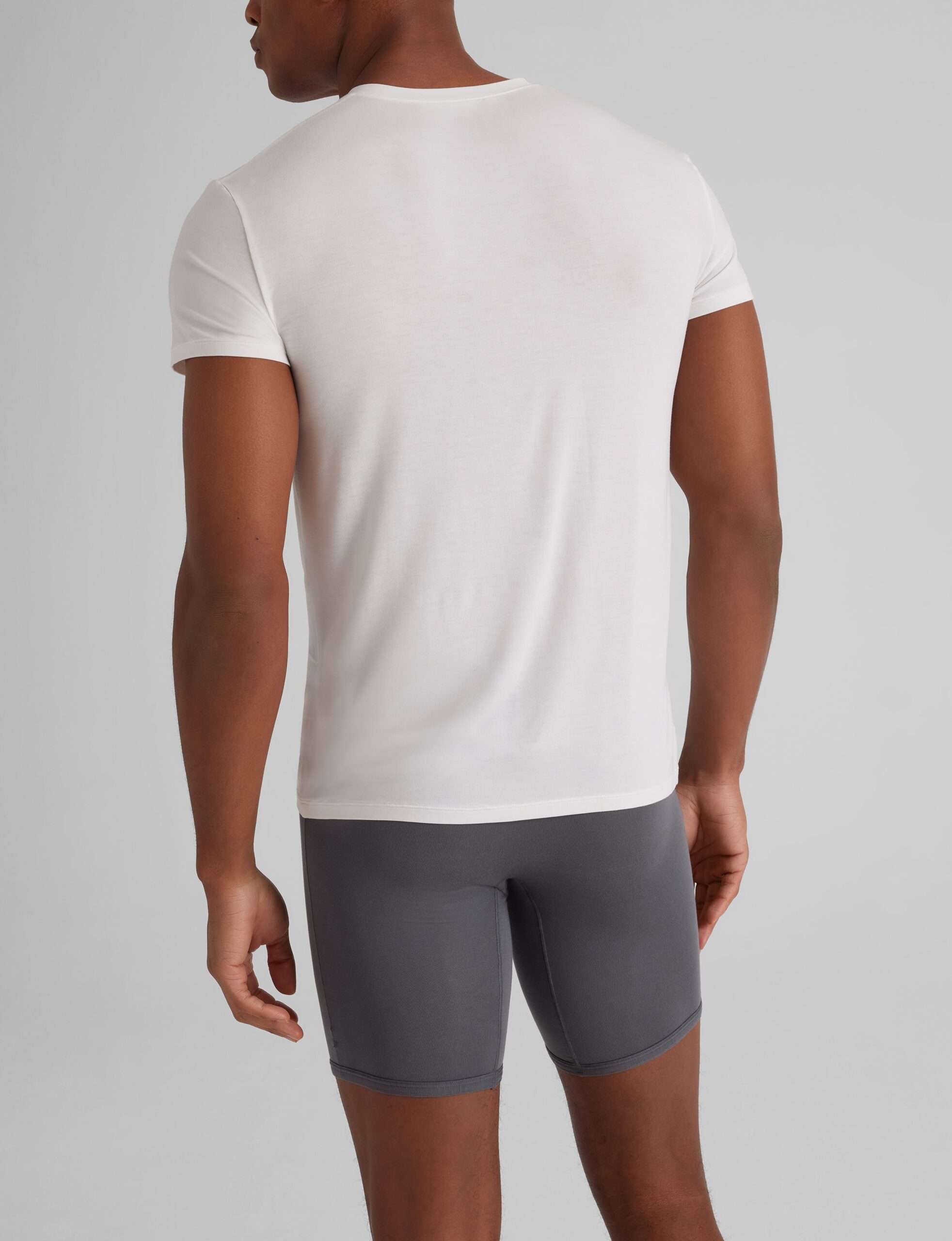 Second Skin High V-Neck Modern Fit Undershirt - Image 3