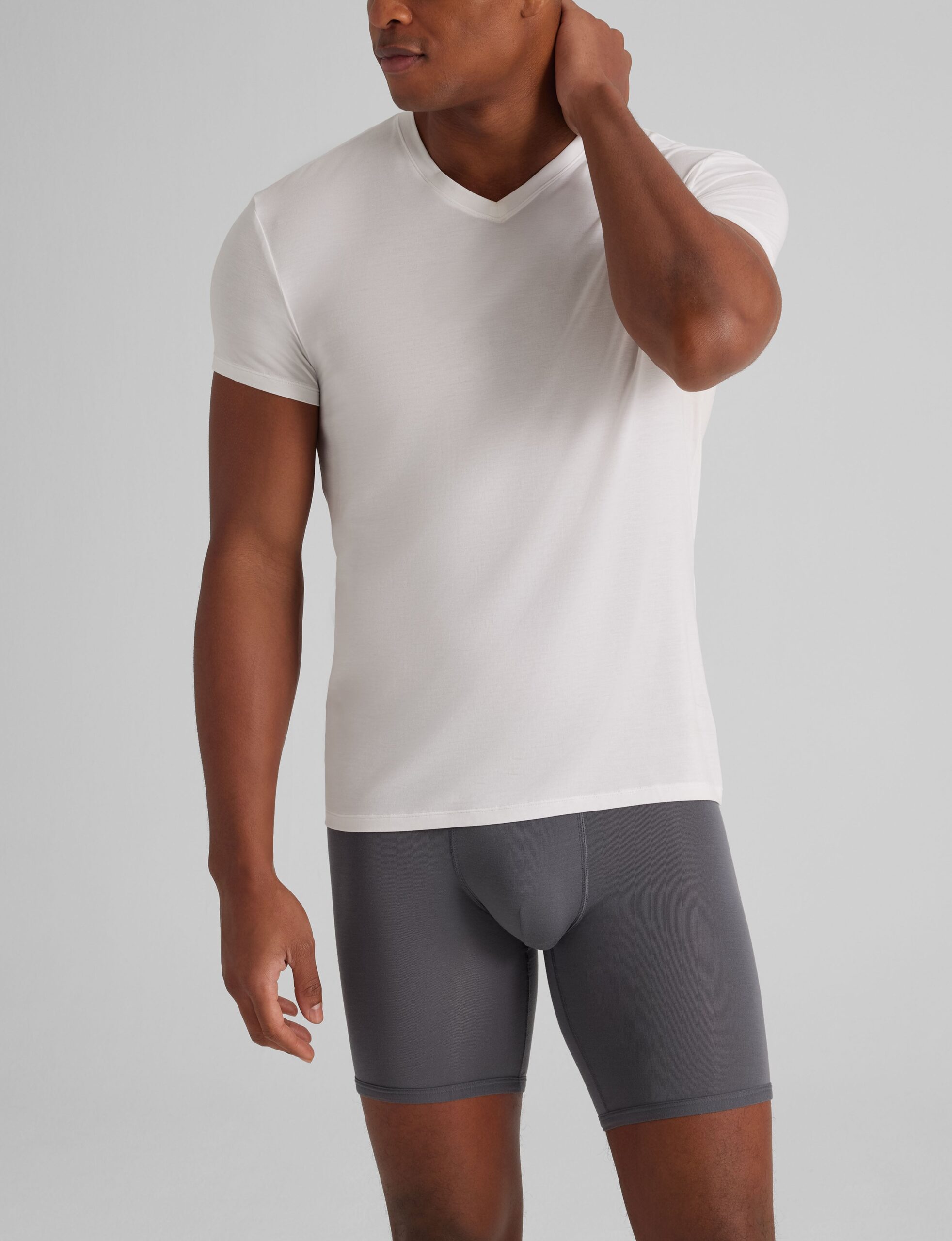 Second Skin High V-Neck Modern Fit Undershirt (6-Pack) - Image 3