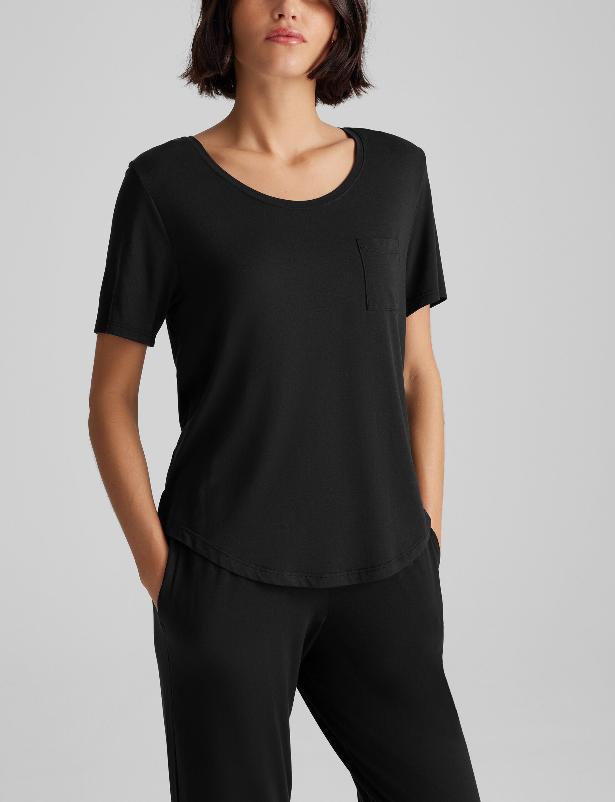 Women's Second Skin Sleep Pocket Tee & Pant Set - Image 4