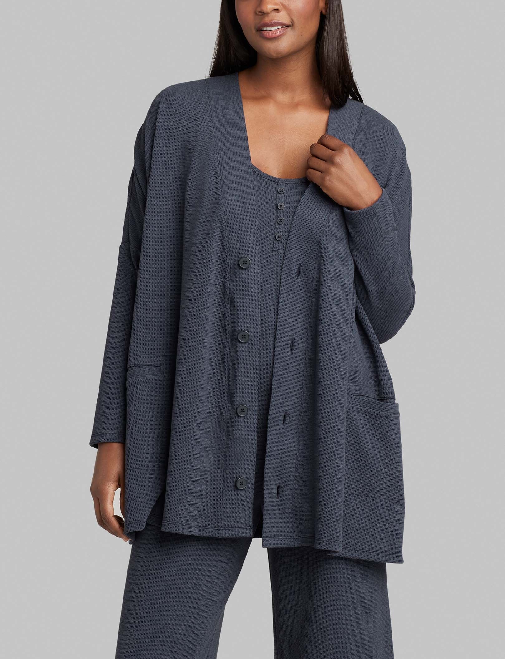 Women's Zen Waffle Cardigan - Image 2