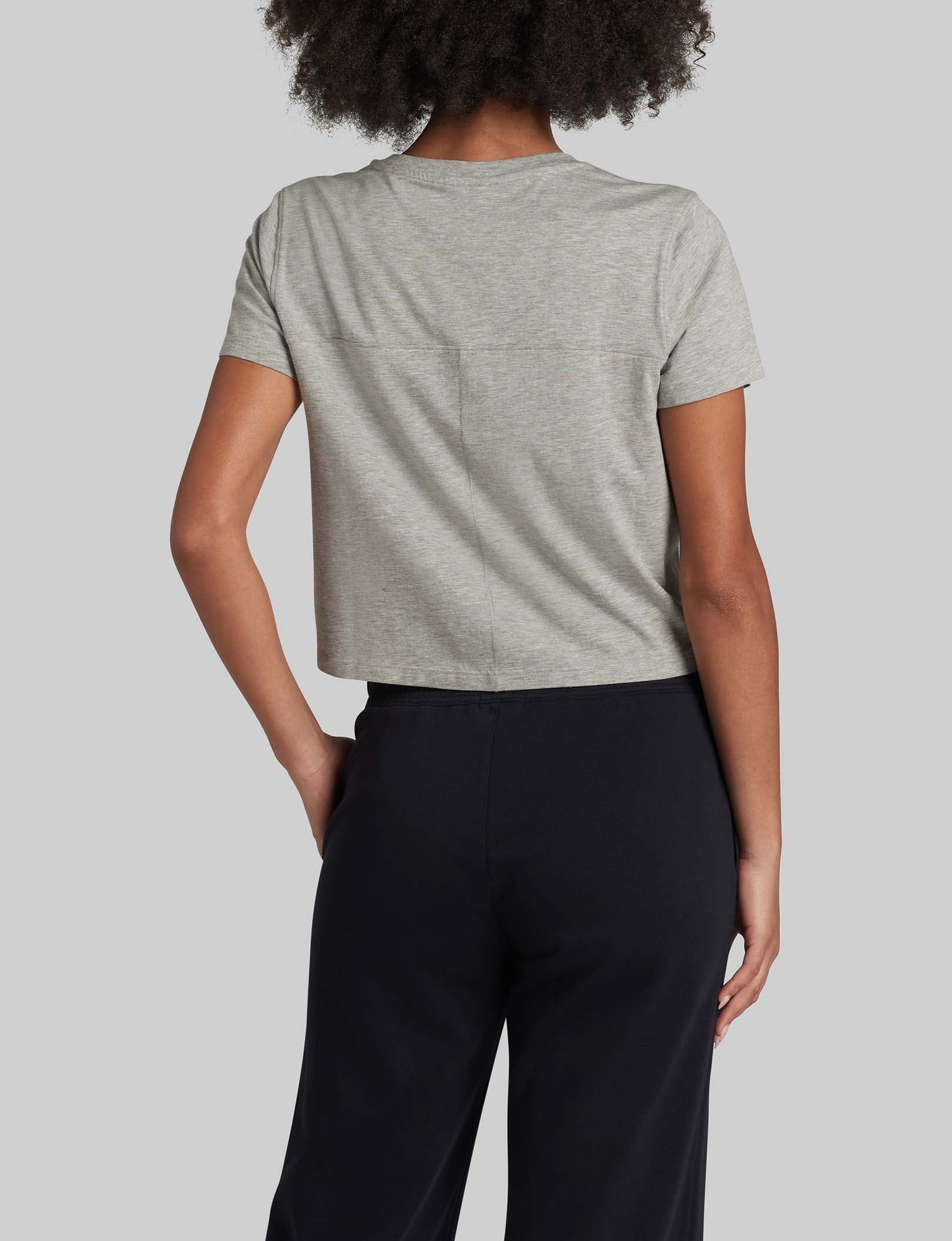 Women's Second Skin Not-Too-Cropped Crew Neck Tee - Image 3