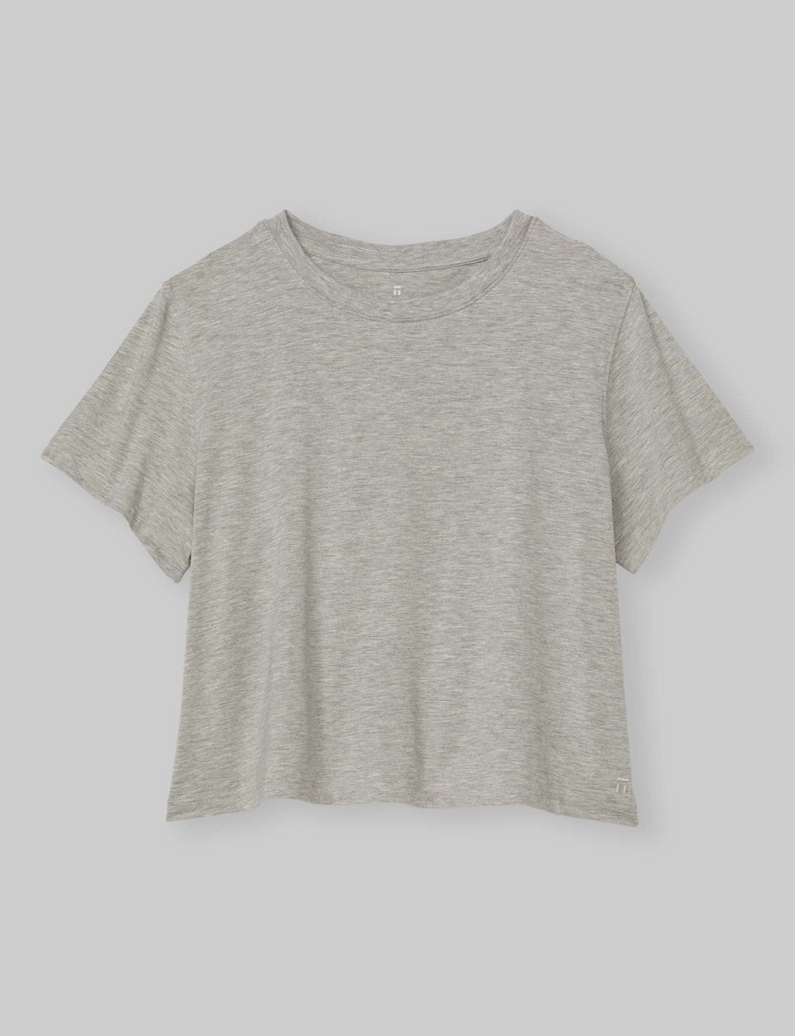 Women's Second Skin Not-Too-Cropped Crew Neck Tee - Image 4