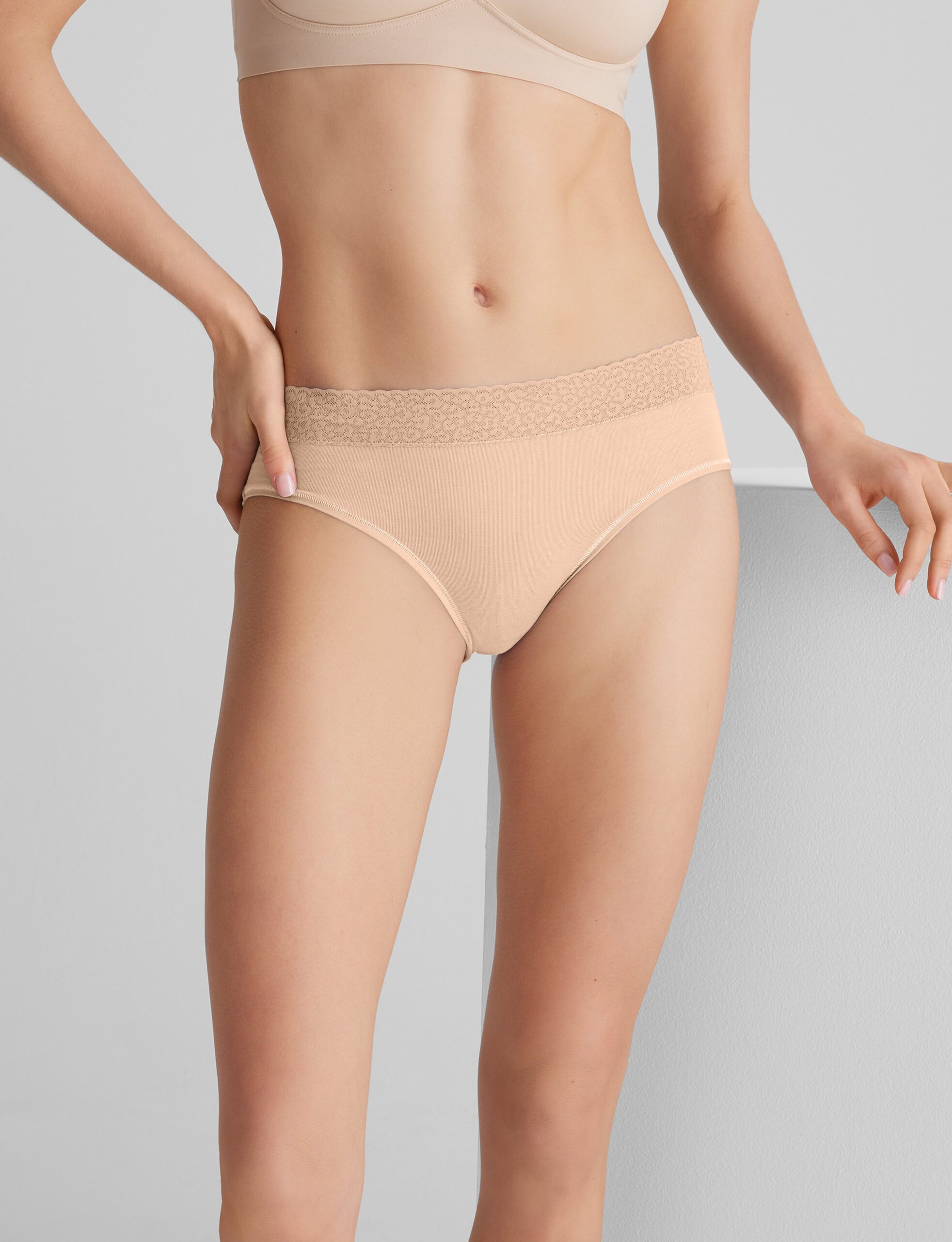 Women's Second Skin Brief, Lace Waist (3-Pack) - Image 3