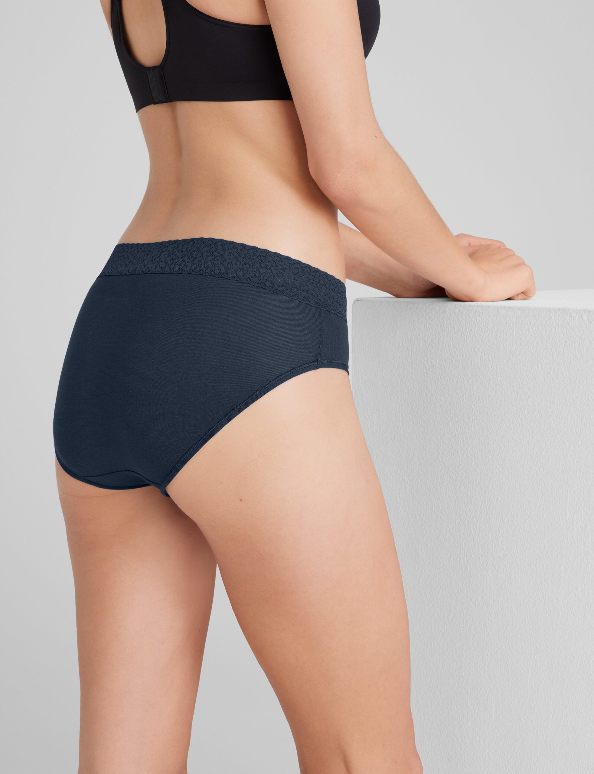 Women's Second Skin Brief, Lace Waist (3-Pack) - Image 6