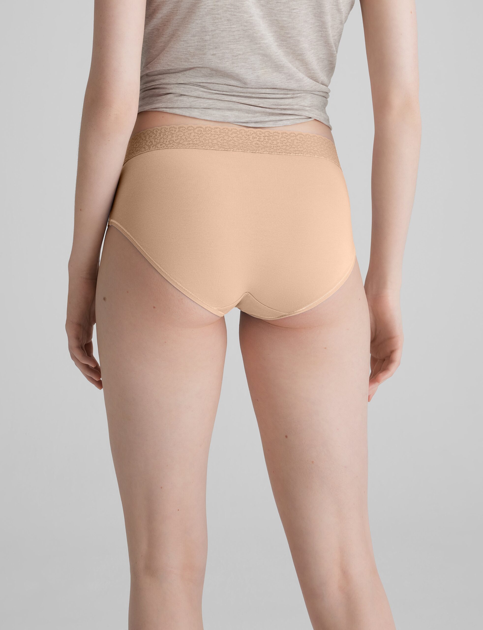 Women's Second Skin High-Rise Brief, Lace Waist (3-Pack) - Image 4