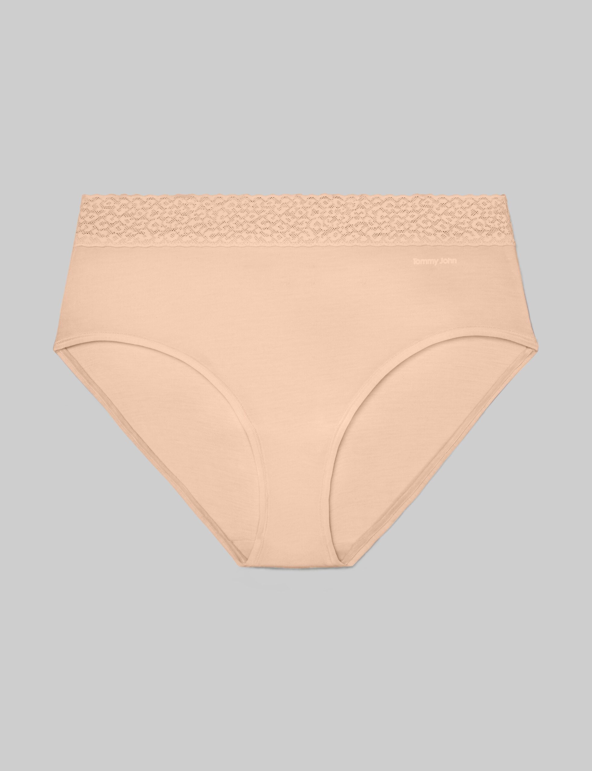 Women's Second Skin High Rise Brief, Lace Waist