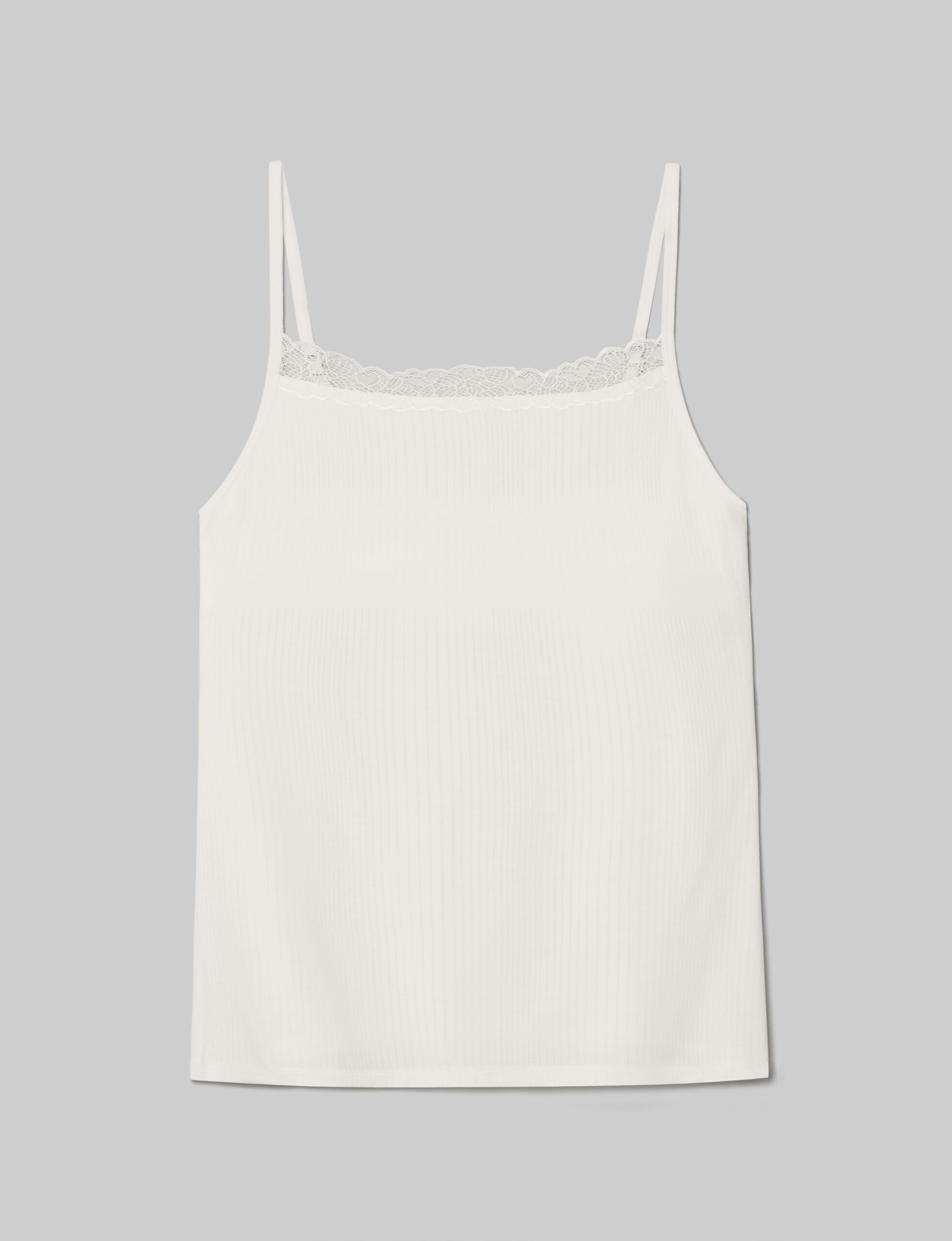 Women's Second Skin Luxe Rib Lace Cami - Image 5