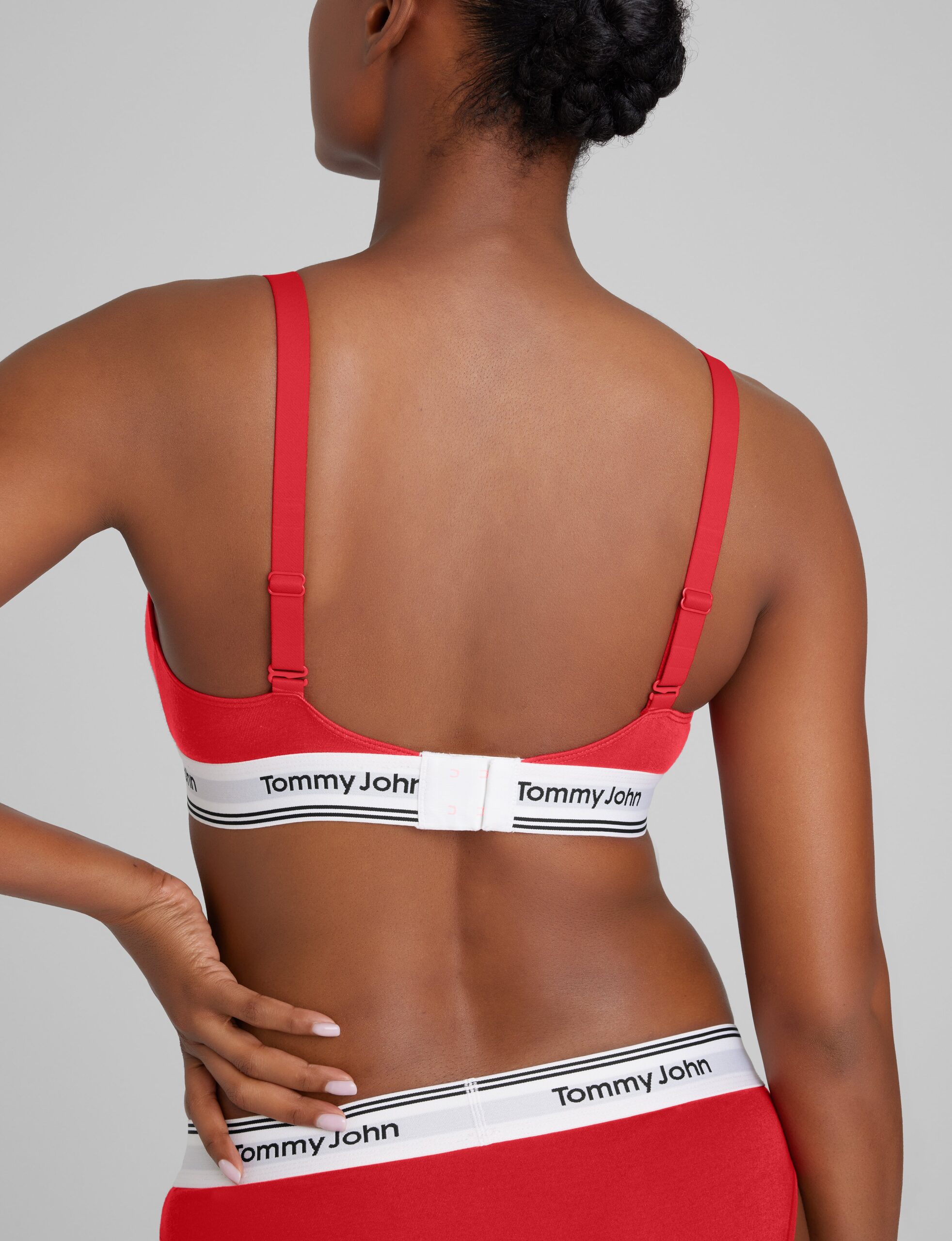 Signature Cotton Triangle Bralette - Image 4