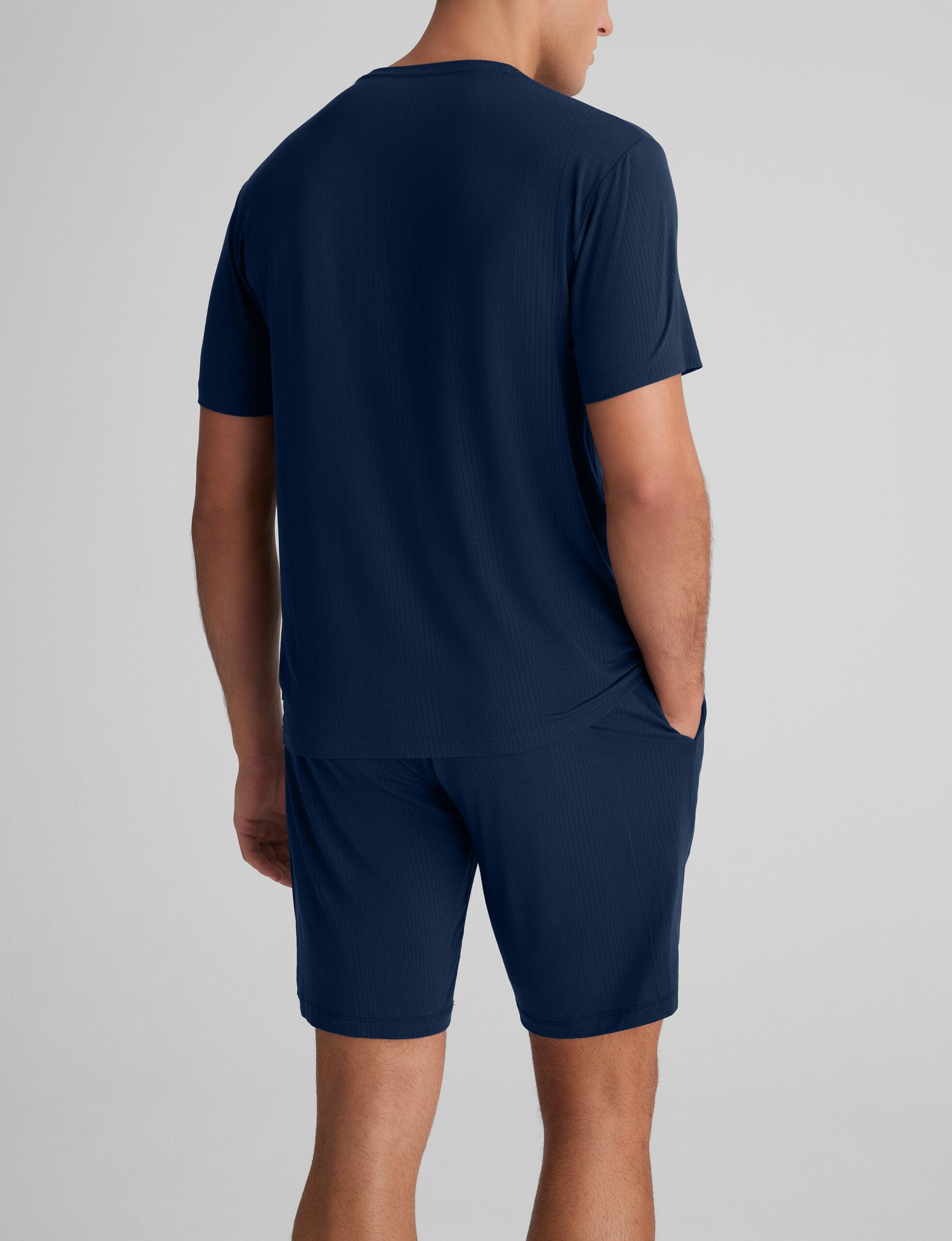 Second Skin Luxe Rib Sleep Tee & Short Set - Image 4