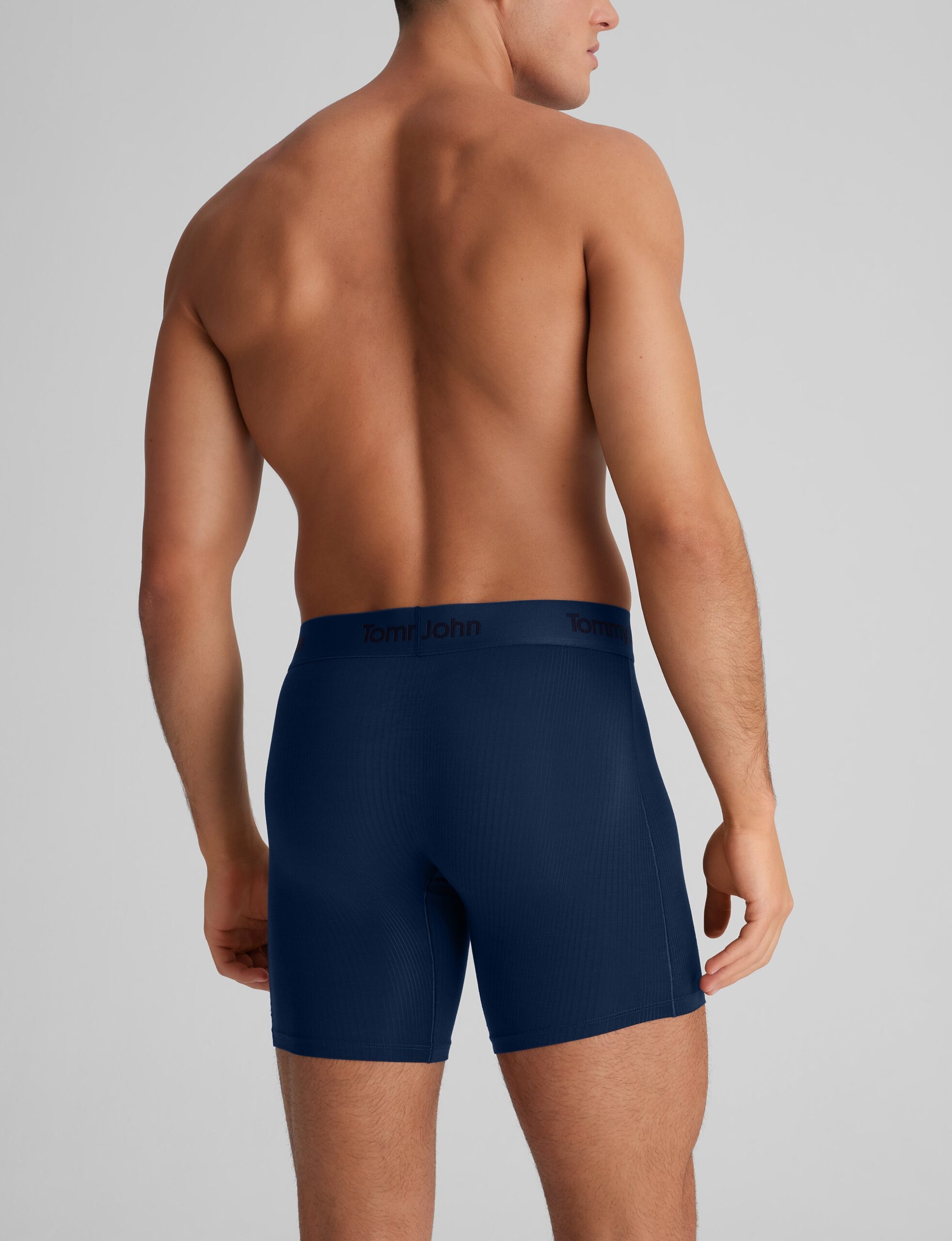 Second Skin Luxe Rib Mid-Length Boxer Brief 6" - Image 3