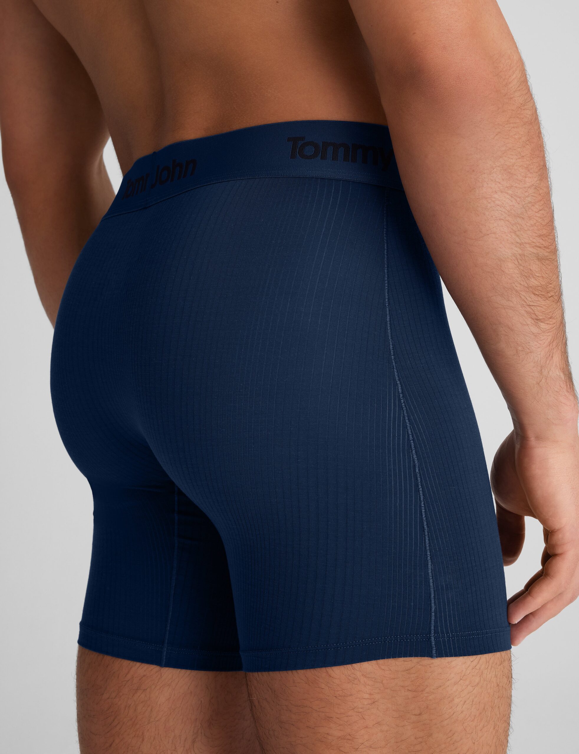 Second Skin Luxe Rib Mid-Length Boxer Brief 6" - Image 4