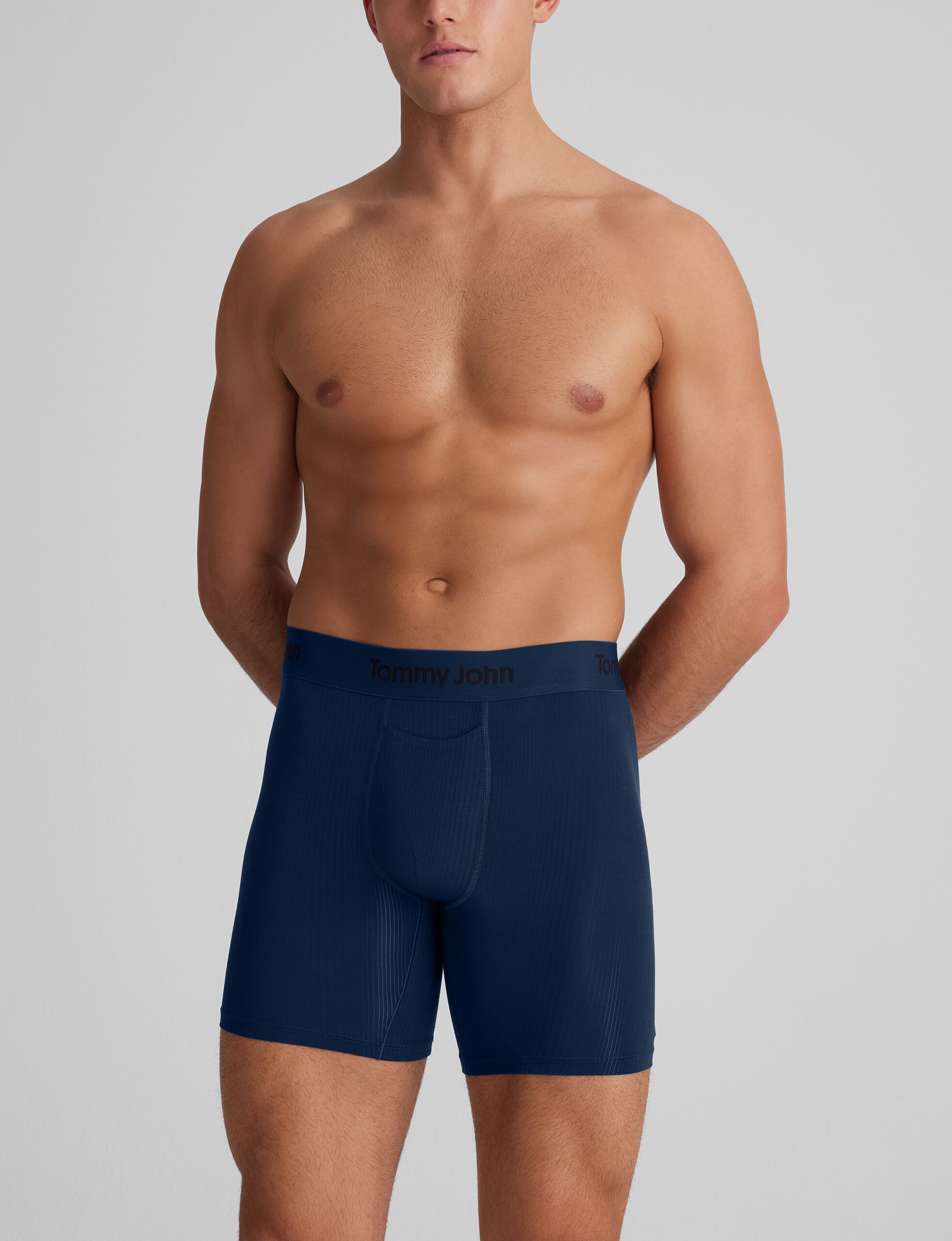 Second Skin Luxe Rib Mid-Length Boxer Brief 6" - Image 2
