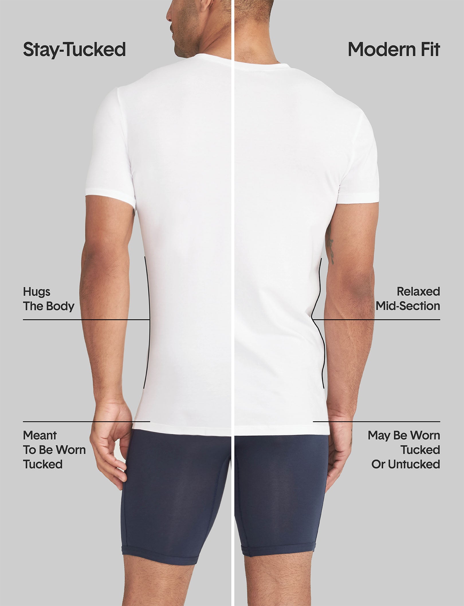 Cool Cotton Deep V-Neck Stay-Tucked Undershirt - Image 6